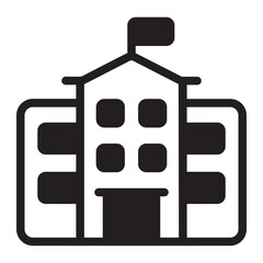 university glyph icon