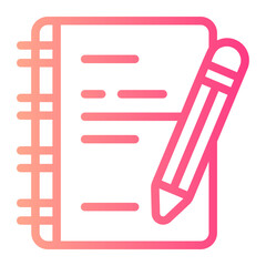 notebook gradient icon