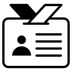 identity card icon