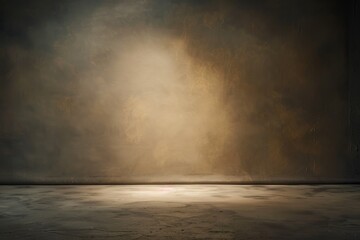 Abstract textured wall with light beam effect - A warm light beam cast on a textured wall creates a dramatic and moody atmosphere for conceptual photography - obrazy, fototapety, plakaty