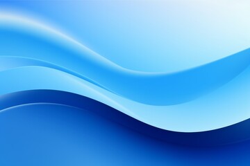 Obraz premium Sky Blue to Cerulean abstract fluid gradient design, curved wave in motion background for banner, wallpaper, poster, template, flier and cover