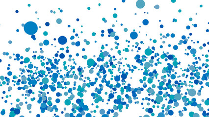 抽象的な無数のカラーボール：海