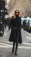 street fashion portrait of woman,ai