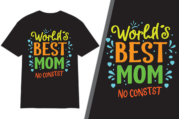 Mother's day typography t shirt design with vector