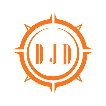 DJD letter design. DJD letter technology logo design on white background. DJD Monogram logo design for entrepreneur and business.