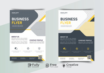 Business Flyer Design. Modern business flyer design vector template
