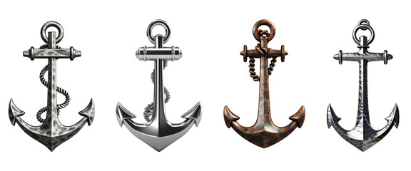 Anchor isolated on transparent background.