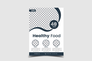 Eye catching modern flyer design, vector template.