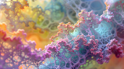 Obraz na płótnie Canvas Super resolution microscopy gigantism 3D