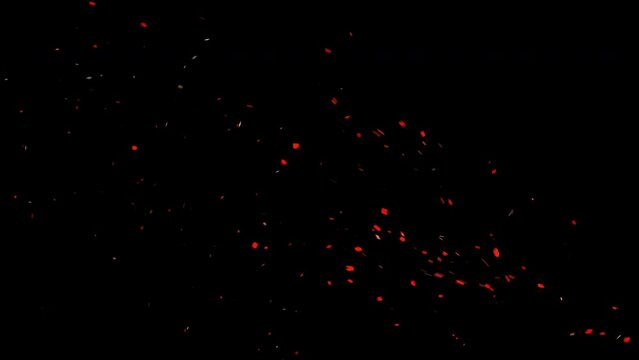 Glowing Fire Embers & Ash - Transparent Background (4K) Fire Ember.mov