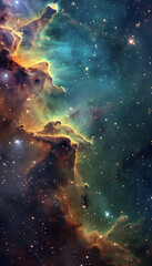 Obraz na płótnie Canvas Nebula Space Background