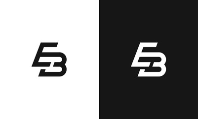 Minimal elegant, Outstanding professional trendy awesome artistic EB, BE initial based Alphabet logo.