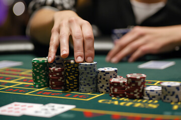 poker player in casino