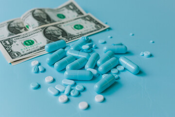 pills and money