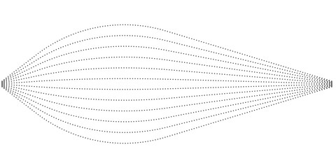 abstract line wave particle dotted