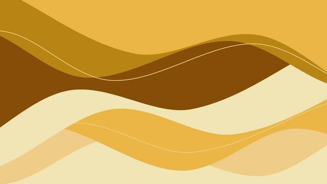 Abstract yellow wave background