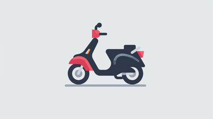 Glyph moped vector icon
