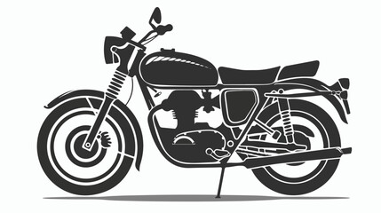 Glyph Motorbike vector icon