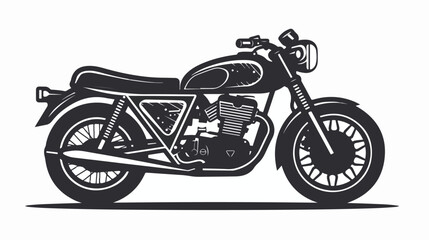 Glyph Motorbike vector icon
