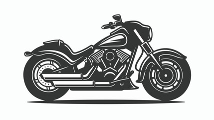 Glyph Motorbike vector icon