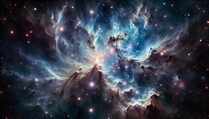 raw photography expanse of the cosmos. highlight intricat, telescope, nature, celestial, bright,...