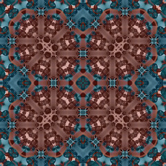 Seamless abstract square pattern. Watercolor and alcohol ink. Author's patterns