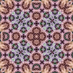 Seamless abstract square pattern. Watercolor and alcohol ink. Author's patterns