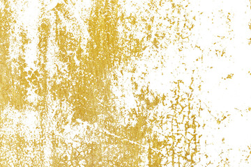 Gold splashes Texture. Brush stroke design element. Grunge golden background pattern of cracks,...