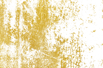 Gold splashes Texture. Brush stroke design element. Grunge golden background pattern of cracks, scuffs, chips, stains, ink spots, lines