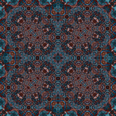 Seamless abstract square pattern. Watercolor and alcohol ink. Author's patterns