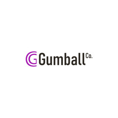 Fototapeta na wymiar (GC) Gumball Co,. business logo design