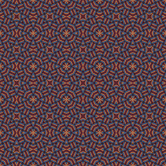 Seamless braided pattern of lines. Square abstract pattern. Woven fabric texture