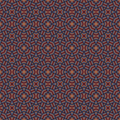 Seamless braided pattern of lines. Square abstract pattern. Woven fabric texture