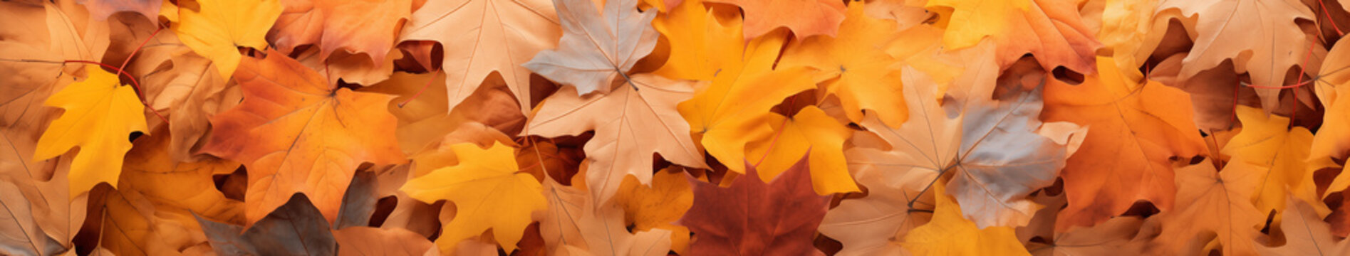 Autumnal Symphony of Maple Leaves
