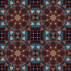 Seamless abstract square pattern. Watercolor art texture