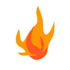 fire flame icons set isolated on white background