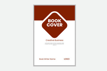 creative unique modern book cover design template advertisement corporate design.