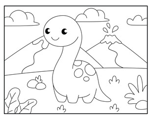 Dinosaur coloring pages for kids