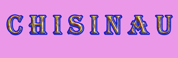 The word 'Moldova'.Moldova is Country in Europe