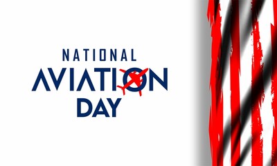 national aviation day August 19 , vektor background	