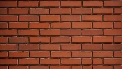 Naklejka premium Grunge Red Brick Wall Background. AI Generated 