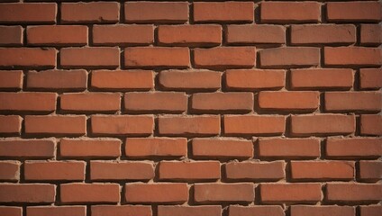 Retro Red Brick Wall Texture. AI Generated 