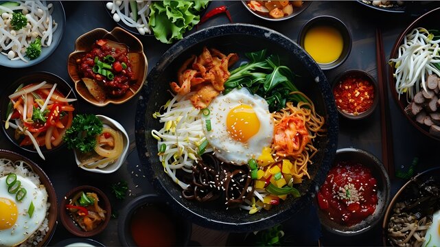 korean food, bibimbap, 한국 음식, 비빕밥