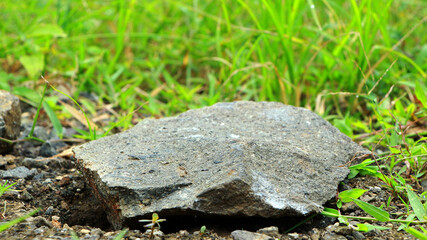 This natural stone can be used as a podium as a background