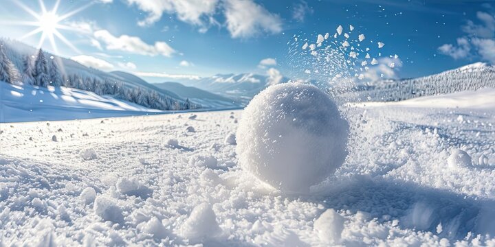 Snowball effect - a snowball rolling downhill gains speed and size as it tumbles through more snow.