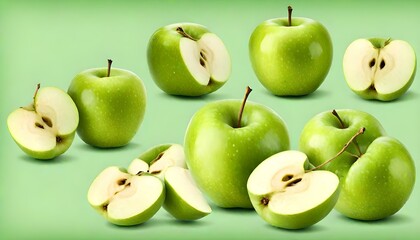 Green Apple Fruit Collection