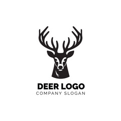 Stark black deer logo with company slogan