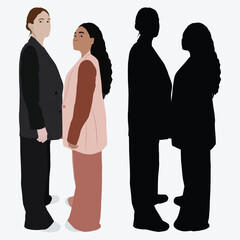 business people silhouettes