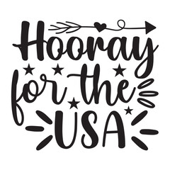 Hooray for the usa svg