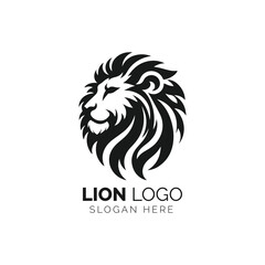Majestic lion face logo for branding